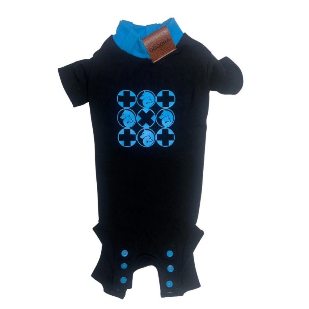 Black and Blue Dog Onesie
